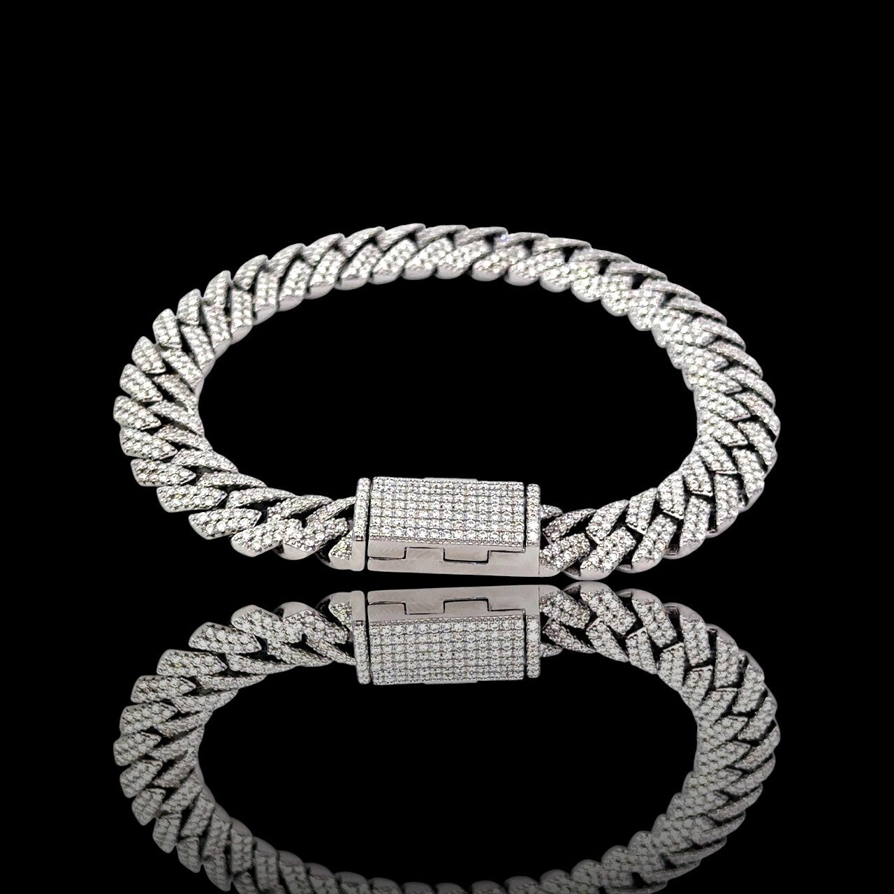 Moissanite Cuban Bracelet 10MM