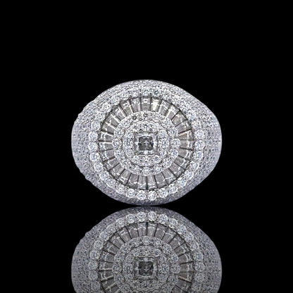 Glacier Iced Out Moissanite Ring