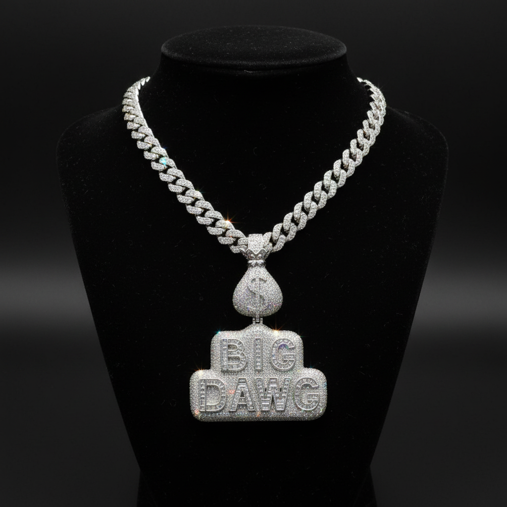 Big Dawg Moissanite Pendant