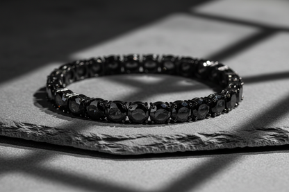 Black Moissanite Tennis Bracelet