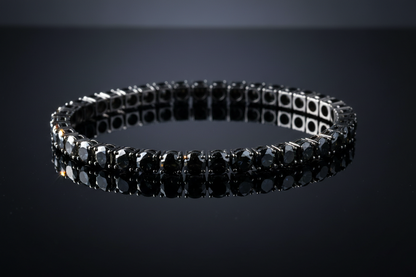 Black Moissanite Tennis Bracelet