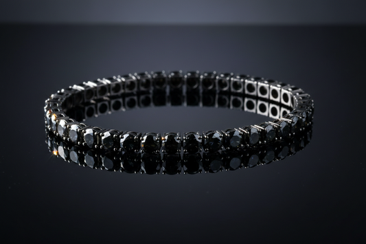 Black Moissanite Tennis Bracelet