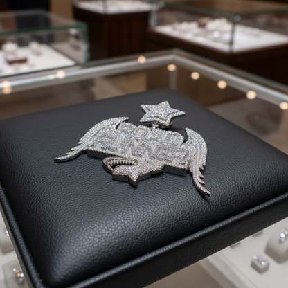 Road Runner Moissanite Pendant