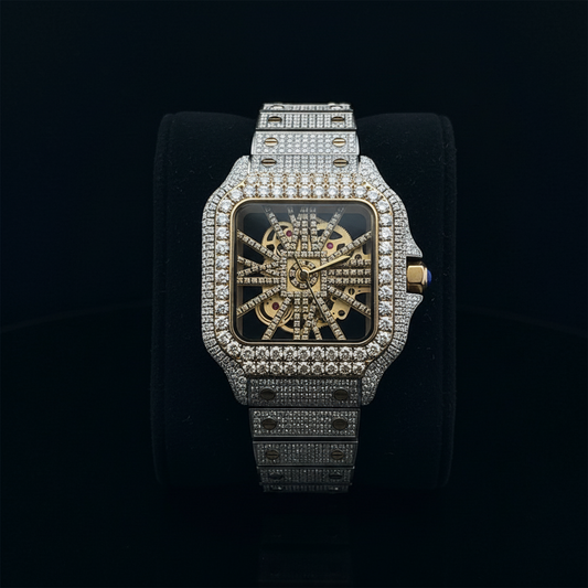 Skeleton Moissanite Watch