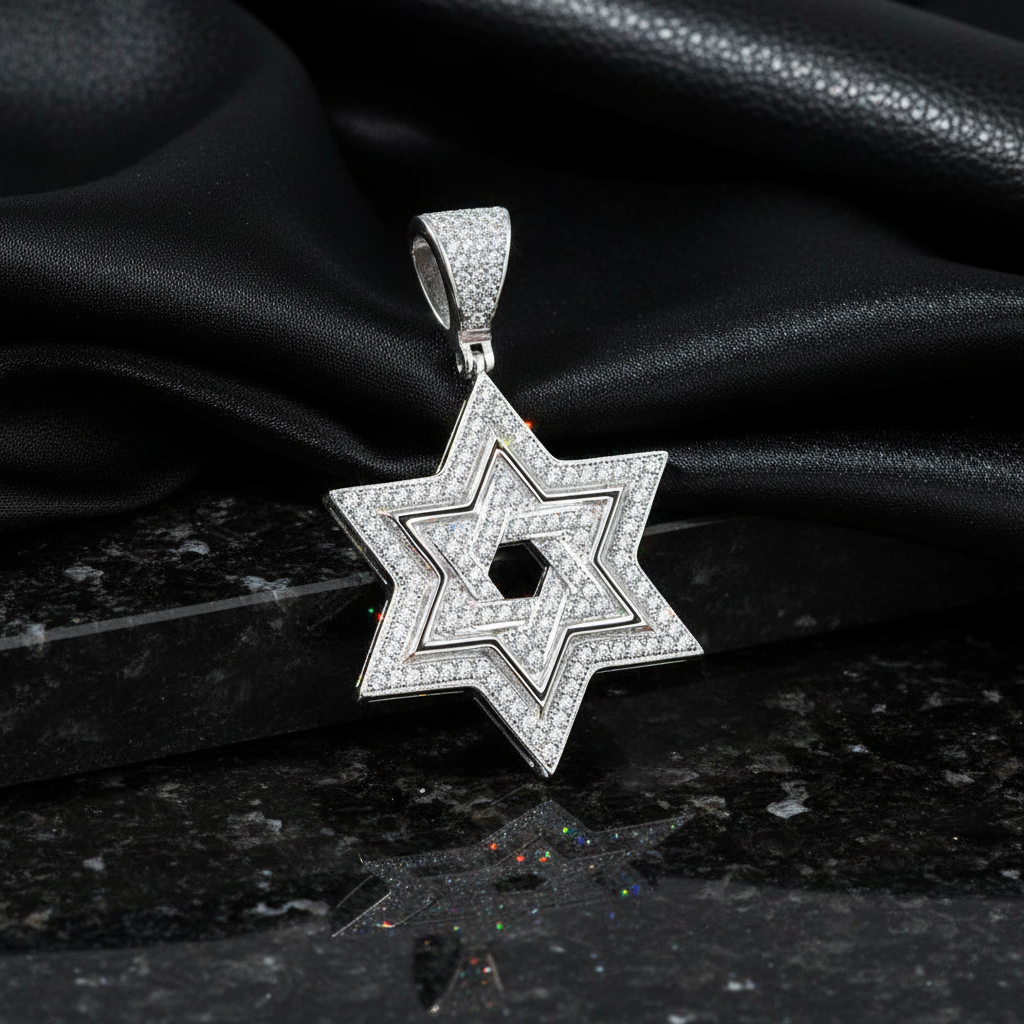 VVS Moissanite Star of David Pendant
